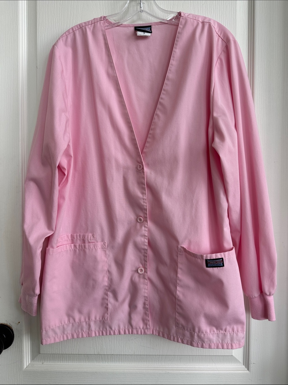 Cherokee Light Pink Medical Scrub Jacket